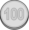 100円